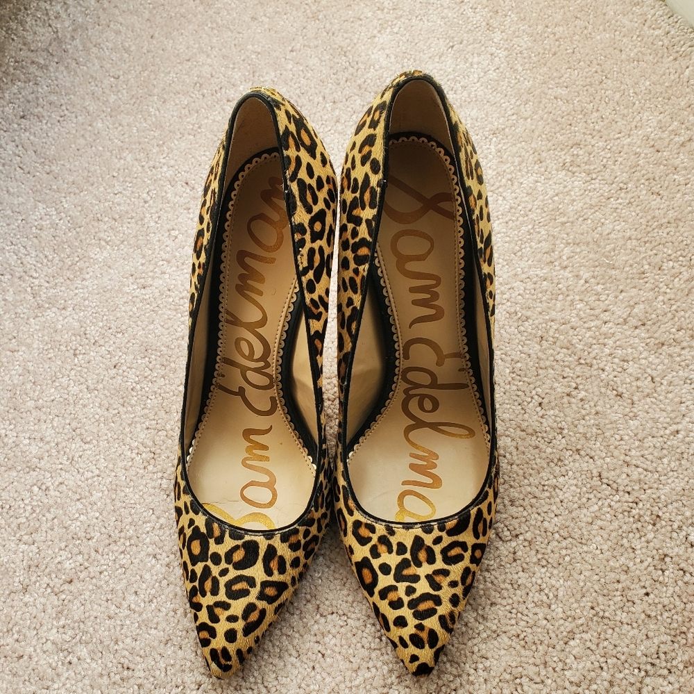 Sam Edelman Danna Leopard Hair Pump 9.5